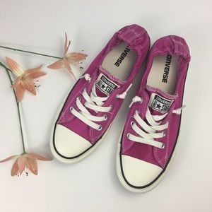 NWOT Magenta Pink Converse Elastic Back Slip On